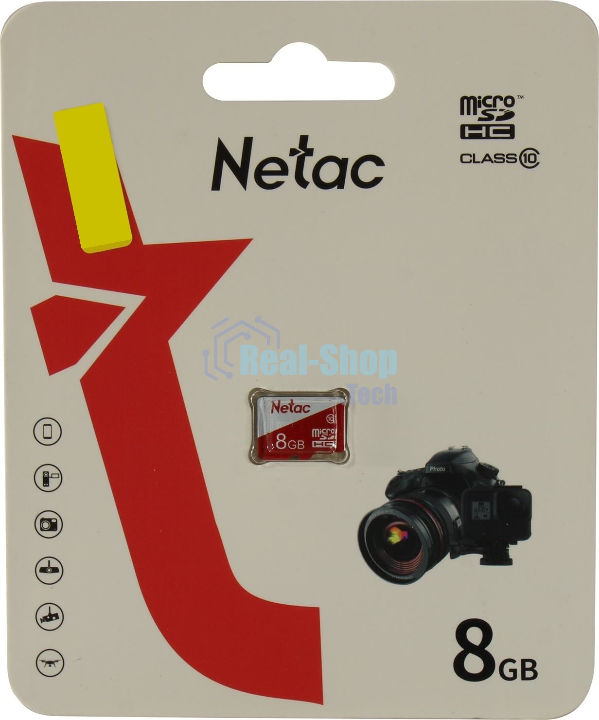 Флеш карта Netac P500 ECO MicroSDHC 8Gb C10 NT02P500ECO-008G-S
