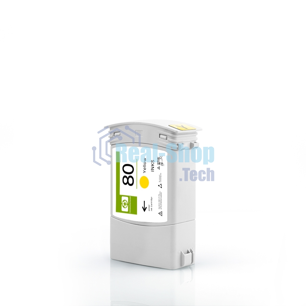 Картридж струйный NVPrint 80 (NV-C4848A) Yellow для HP DesignJet 1050c, 1055см (400 мл)