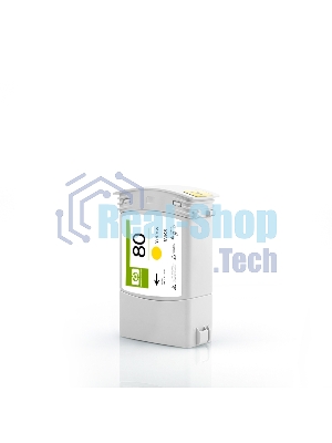 Картридж струйный NVPrint 80 (NV-C4848A) Yellow для HP DesignJet 1050c, 1055см (400 мл)