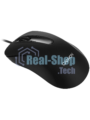 Мышь проводная Canyon CM-2 черный, 800 dpi, USB, кнопки - 3