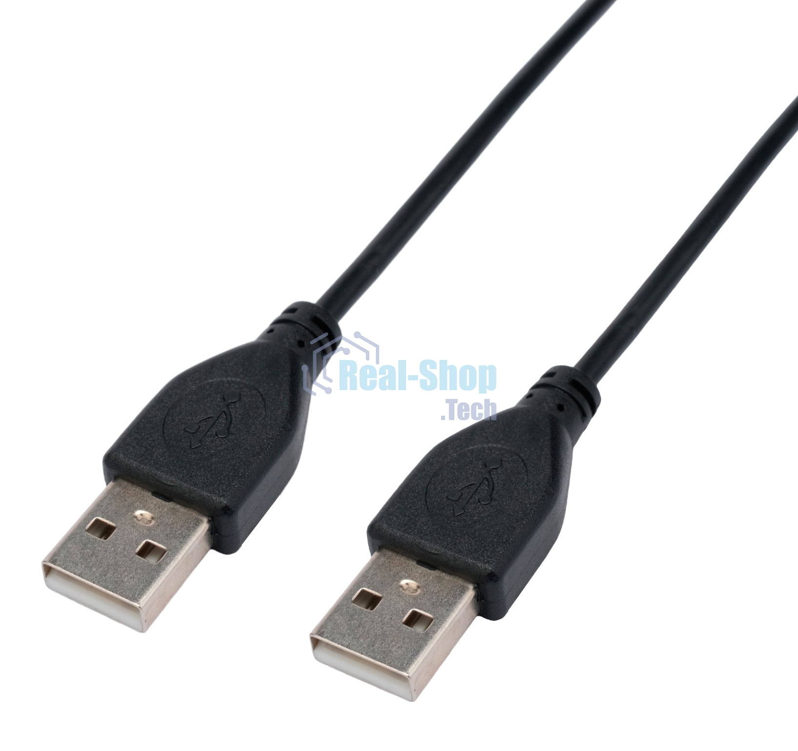 Кабель USB2.0 Cablexpert CC-USB2-AMAM-0.6M, AM/AM, экран, 28/26AWG, медь, Pro, 0.6м, черный, пакет