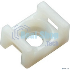 Площадка для крепления стяжки Rexant (ПС-2) 22x16 мм, белая, упаковка 100 шт.