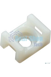 Площадка для крепления стяжки Rexant (ПС-2) 22x16 мм, белая, упаковка 100 шт.