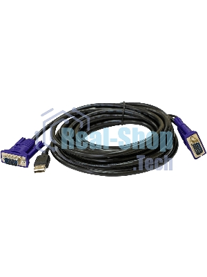 Кабель KVM ORIGO OKVMCU5/A1A с разъемами VGA и USB, 5 м