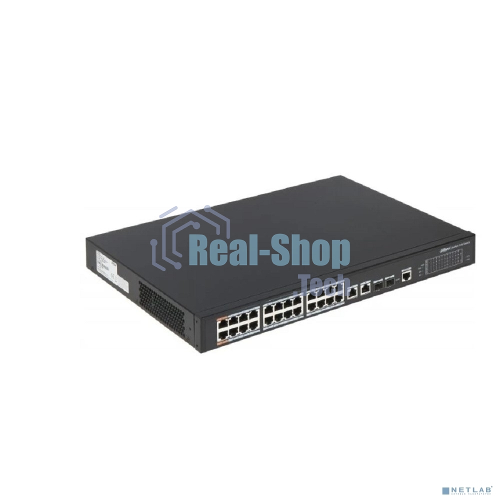 Коммутатор Dahua DH-PFS4226-24ET-360, 24×1 Гбит/с + 2×1 Гбит/с Combo, управляемый