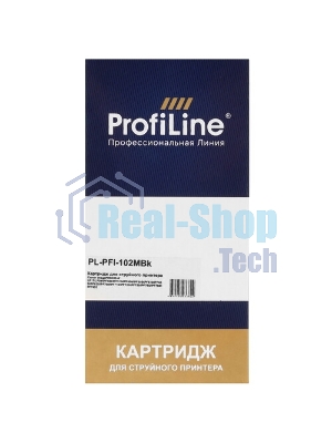 Картридж струйный ProfiLine PL-PFI-102MBK для принтеров Canon IPF510/IPF605/IPF610/IPF650/IPF655/IPF710/IPF750/IPF755/IPF760/IPF765 с чернилами Matte Black