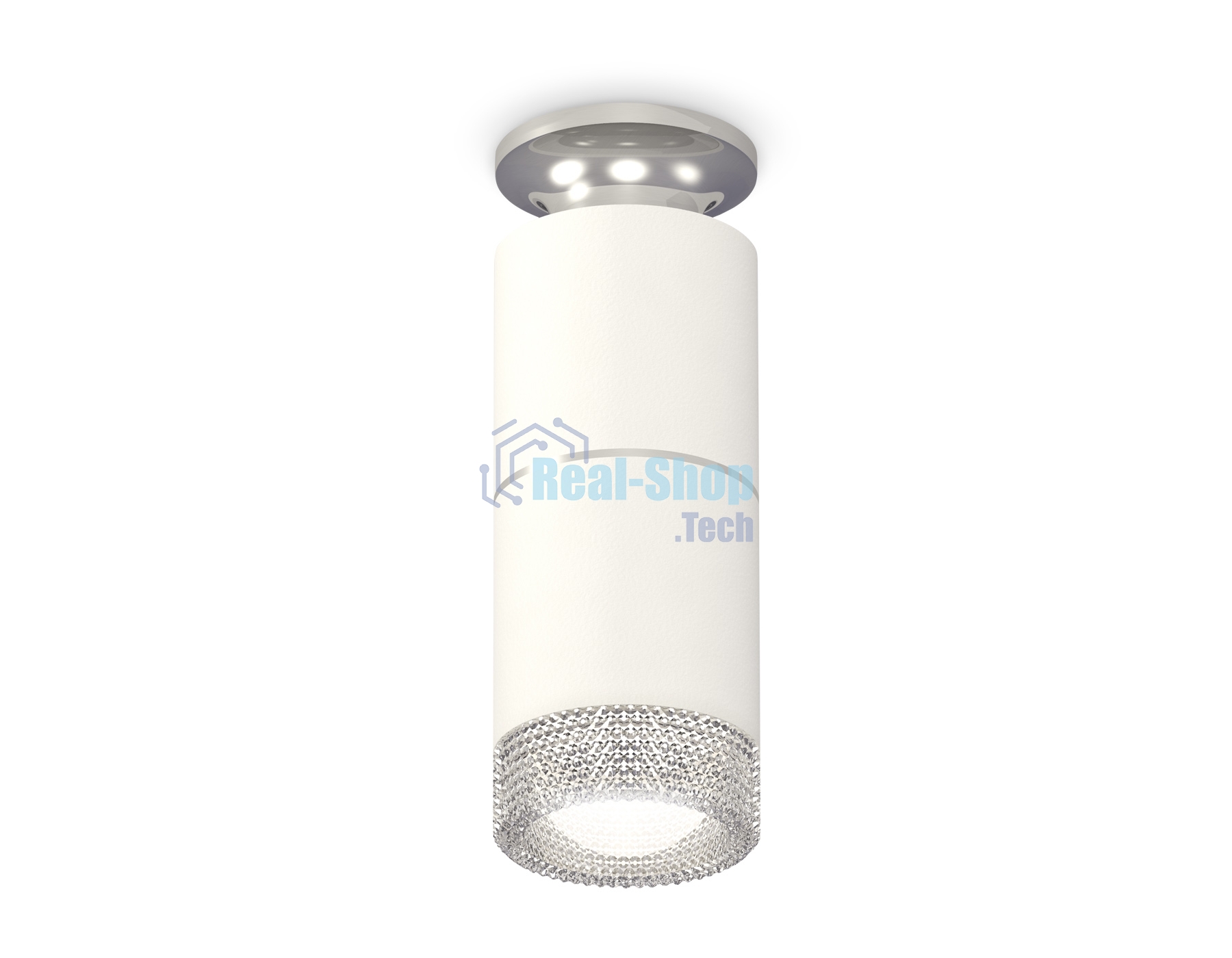 Светильник Ambrella Light XS6301242 SWH/PSL/CL белый песок/серебро полированное/прозрачный MR16 GU5.3