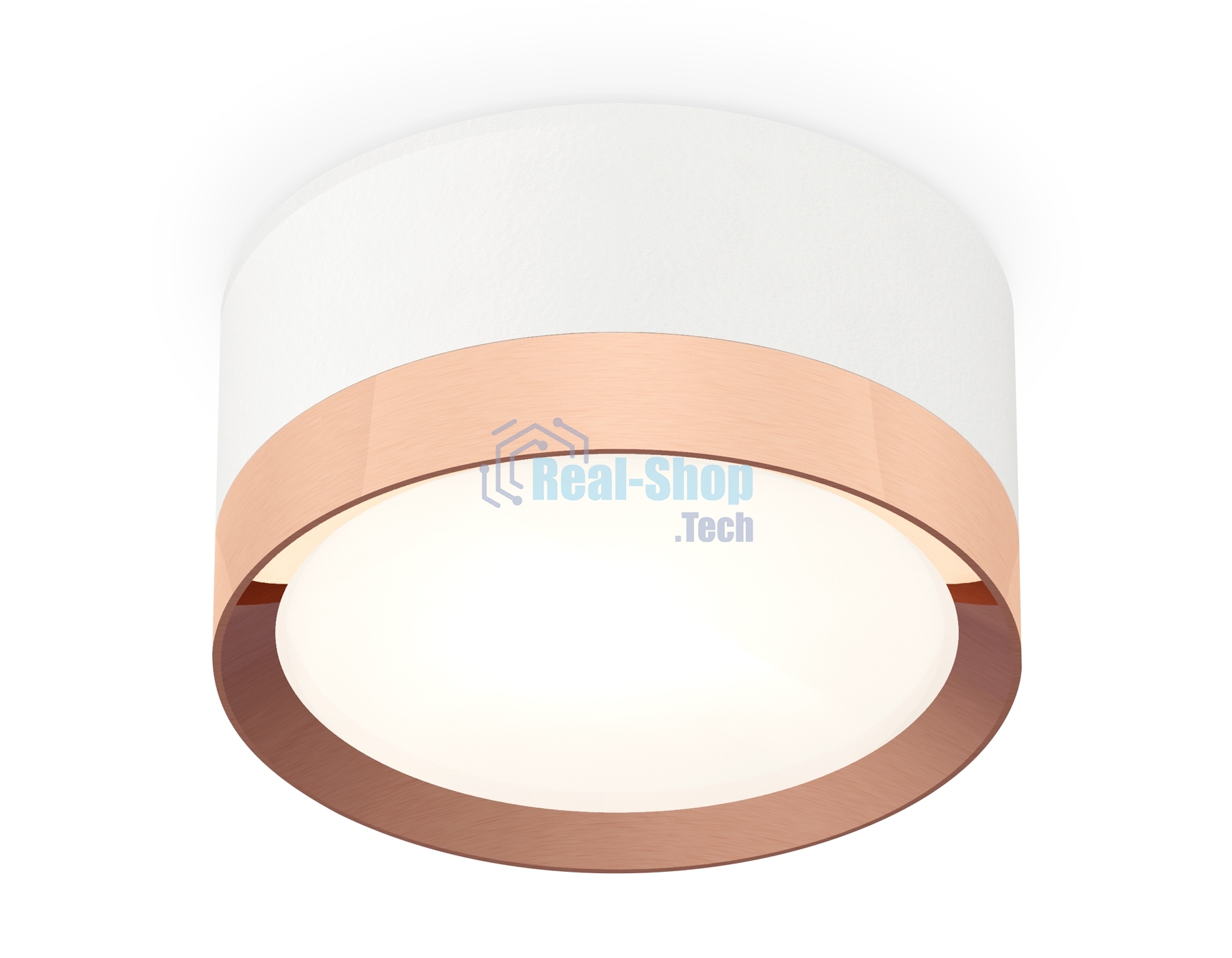 Светильник Ambrella Light XS8101006 SWH/PPG белый песок/золото розовое полированное GX53 (C8101, N8126)
