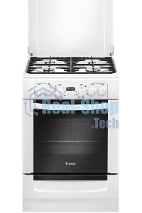 Плита комбинированная Gefest ПГЭ 6102-03 белый, конфорок 4 газовых, духовка 55 л, 60 см x 85 см x 60 см