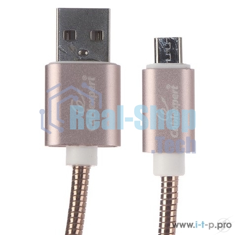 Кабель USB2.0 Cablexpert CC-G-mUSB02Cu-1.8M, AM/microB, серия Gold, длина 1.8м, золото, блистер