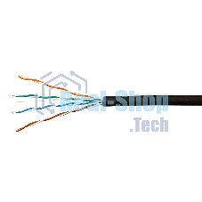 Кабель SkyNet Premium UTP outdoor 4x2x0,51, медный, FLUKE TEST, кат.5e, однож., 100 м, box, черный