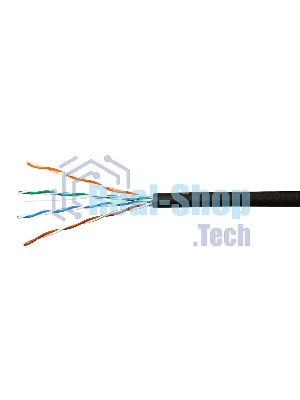 Кабель SkyNet Premium UTP outdoor 4x2x0,51, медный, FLUKE TEST, кат.5e, однож., 100 м, box, черный