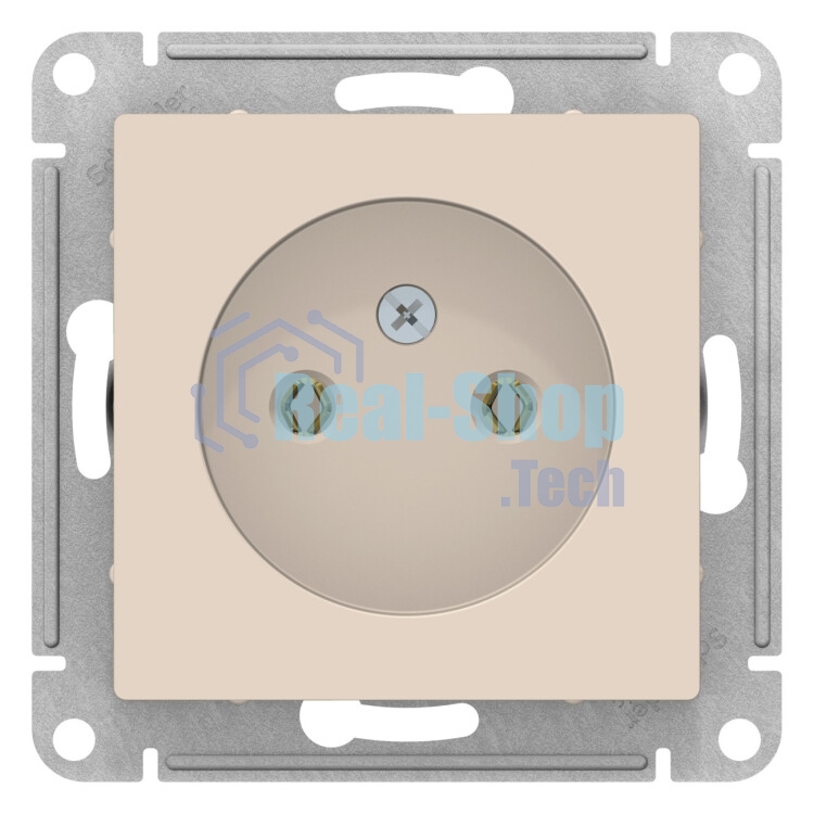 Механизм розетки 1-м СП AtlasDesign без заземл. 16А беж. SchE ATN000241