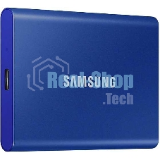 Внешний SSD Samsung T7, 1TB, USB 3.2 Gen 2 Type-C, R/W 1050/1000, синий