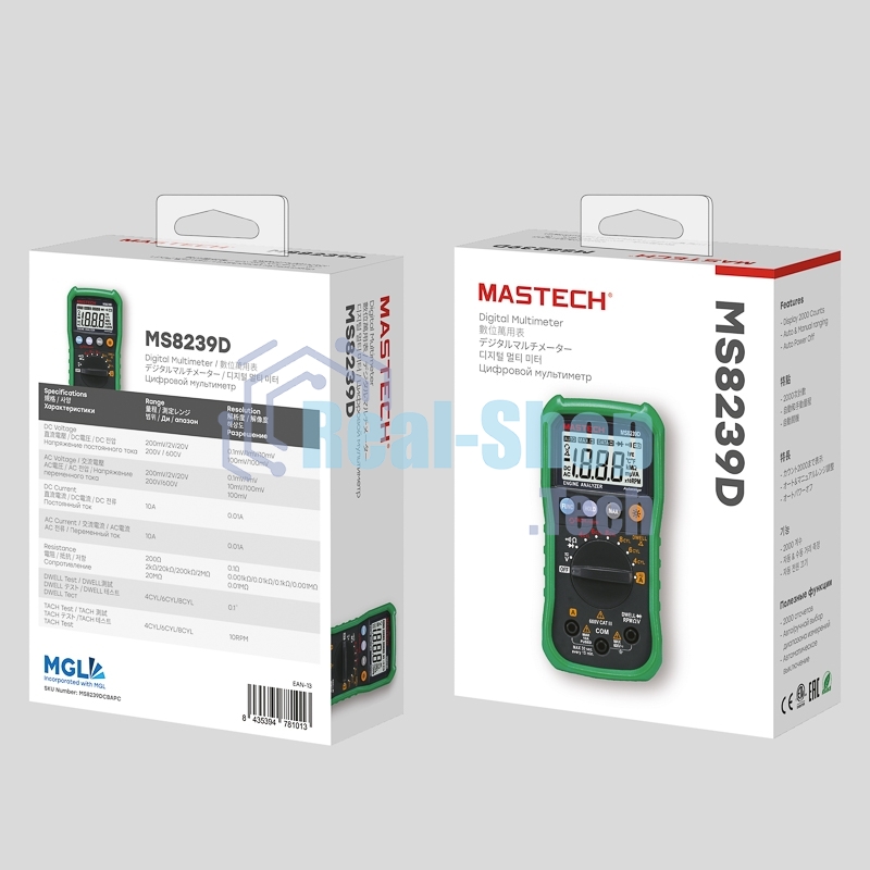 Автомобильный мультиметр MASTECH MS8239D
