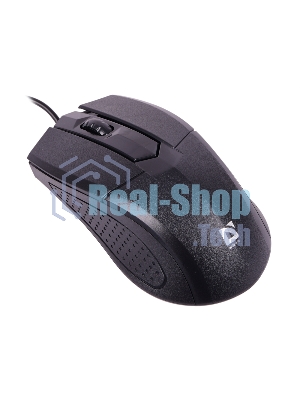 Мышь проводная Defender Optimum MB-270 черный, 1000 dpi, USB, кнопки - 3