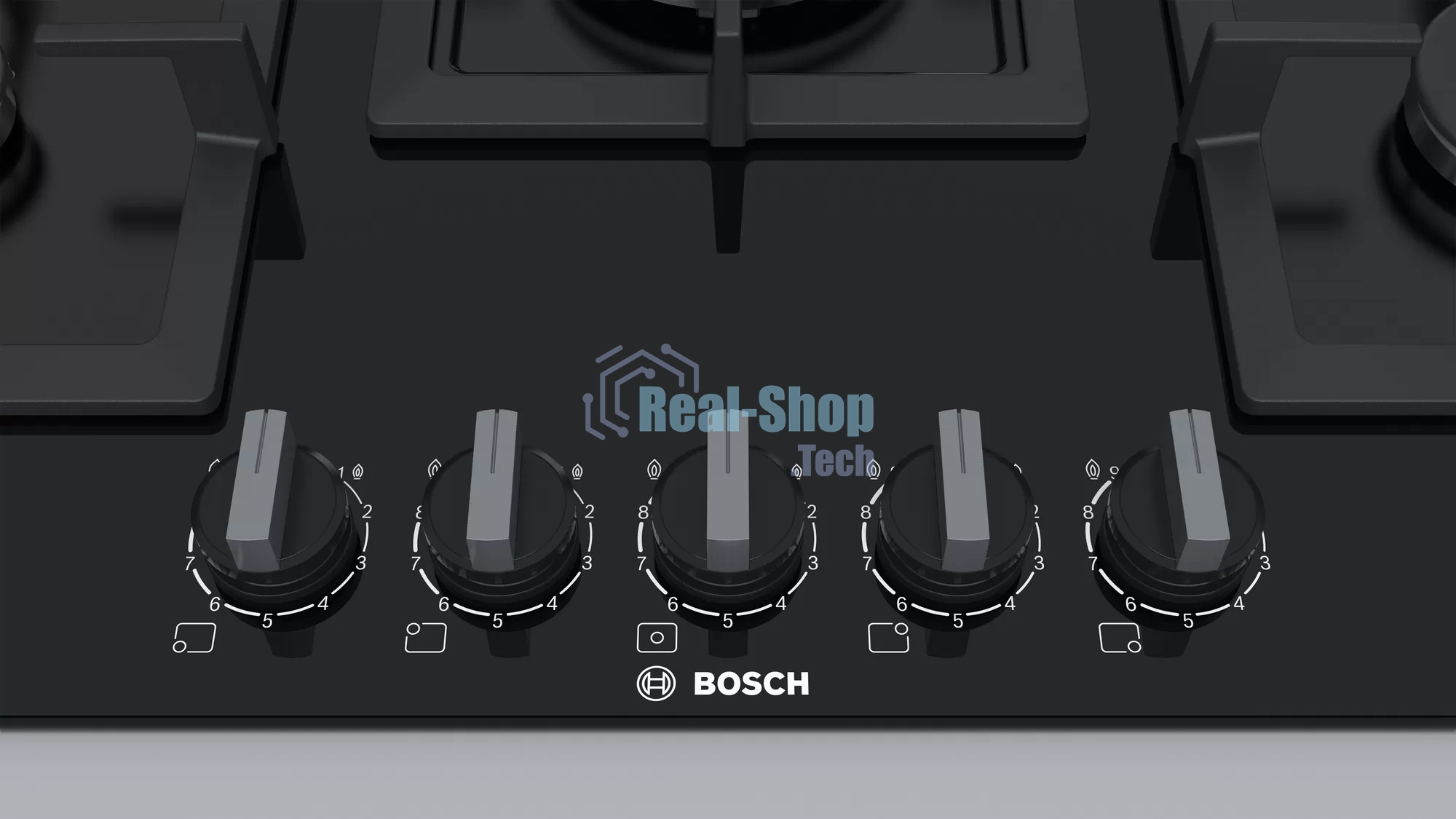 Газовая варочная панель Bosch PPQ7A6B20 черный