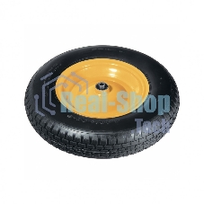 Колесо пневматическое Palisad 4.80/4.00-8 D380 мм, подш. внут. диам. 12 мм, длина оси 90 мм
