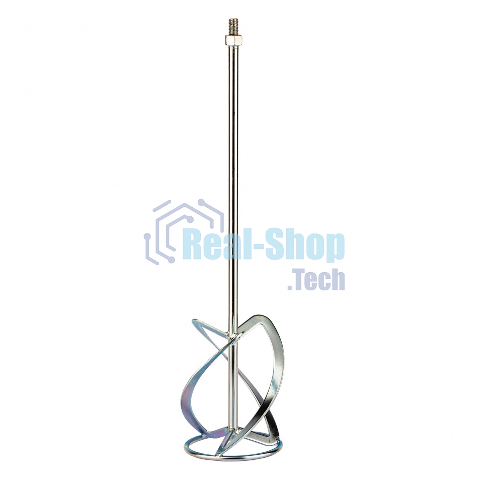 Насадка для миксера Сибртех, для тяжелых растворов,140 х 590 мм, оцинкованная,хвостовик резьба М14