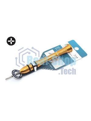 Отвертка крестовая 2.5 со штырем для iPhone 7,8 BAKU BK-338 (2.5 x 25mm)