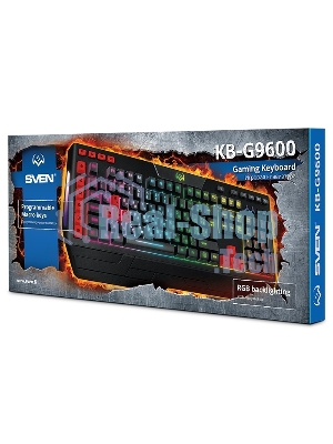 Клавиатура SVEN KB-G9600 проводная, USB Type-A, чёрный