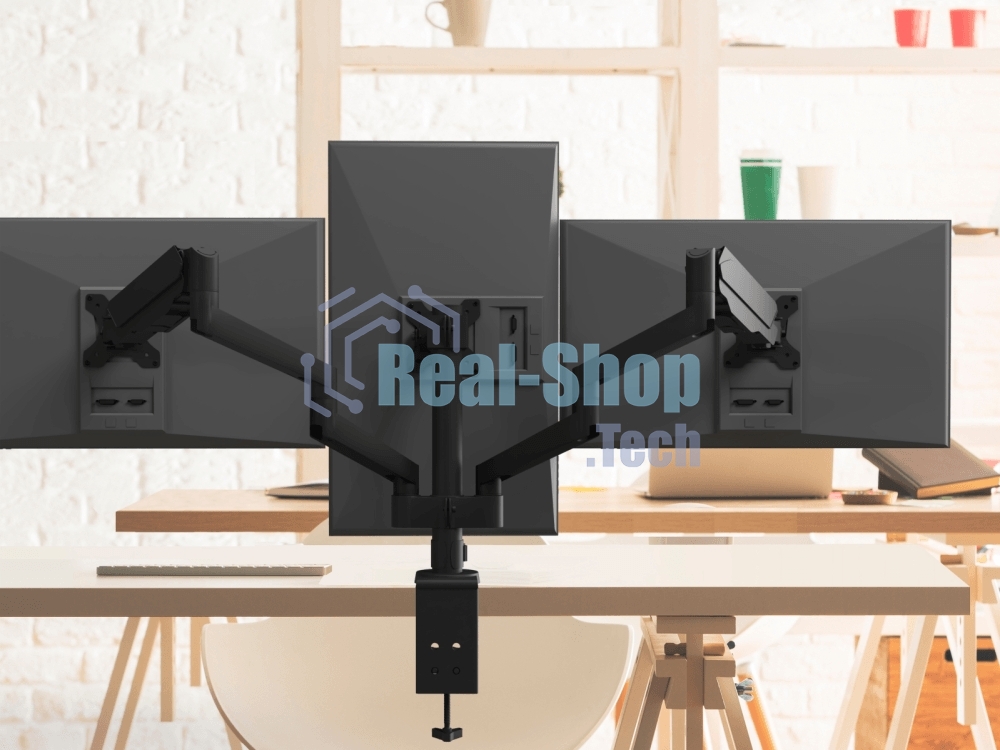 Кронштейн (держатель) ONKRON G280 для трех мониторов 13