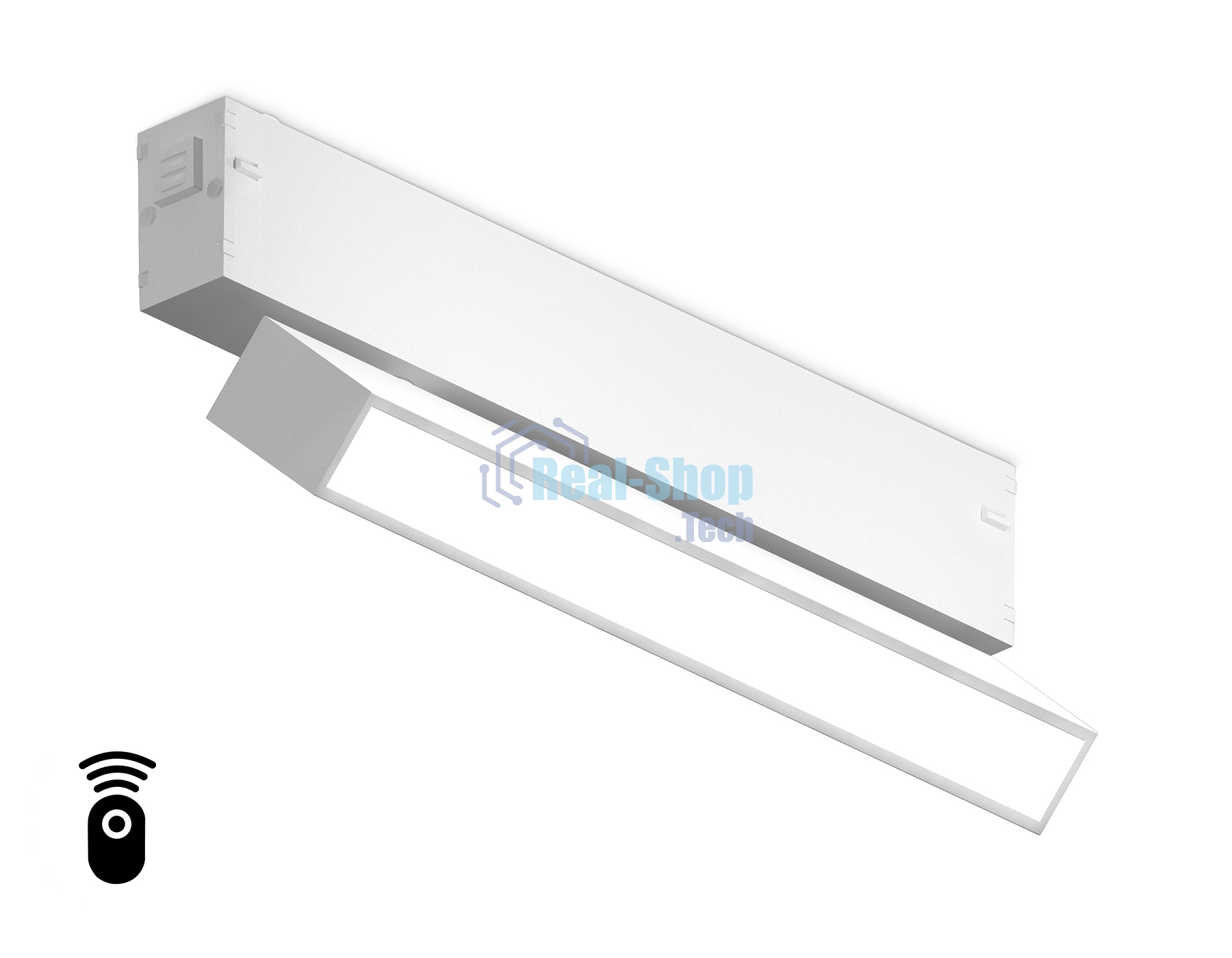 Управляемый светодиодный светильник для шинопровода Magnetic Ambrella light GL1321 WH белый IP20 12W 3000K-6400K 220V 120° 232*25*112 (Без ПДУ)