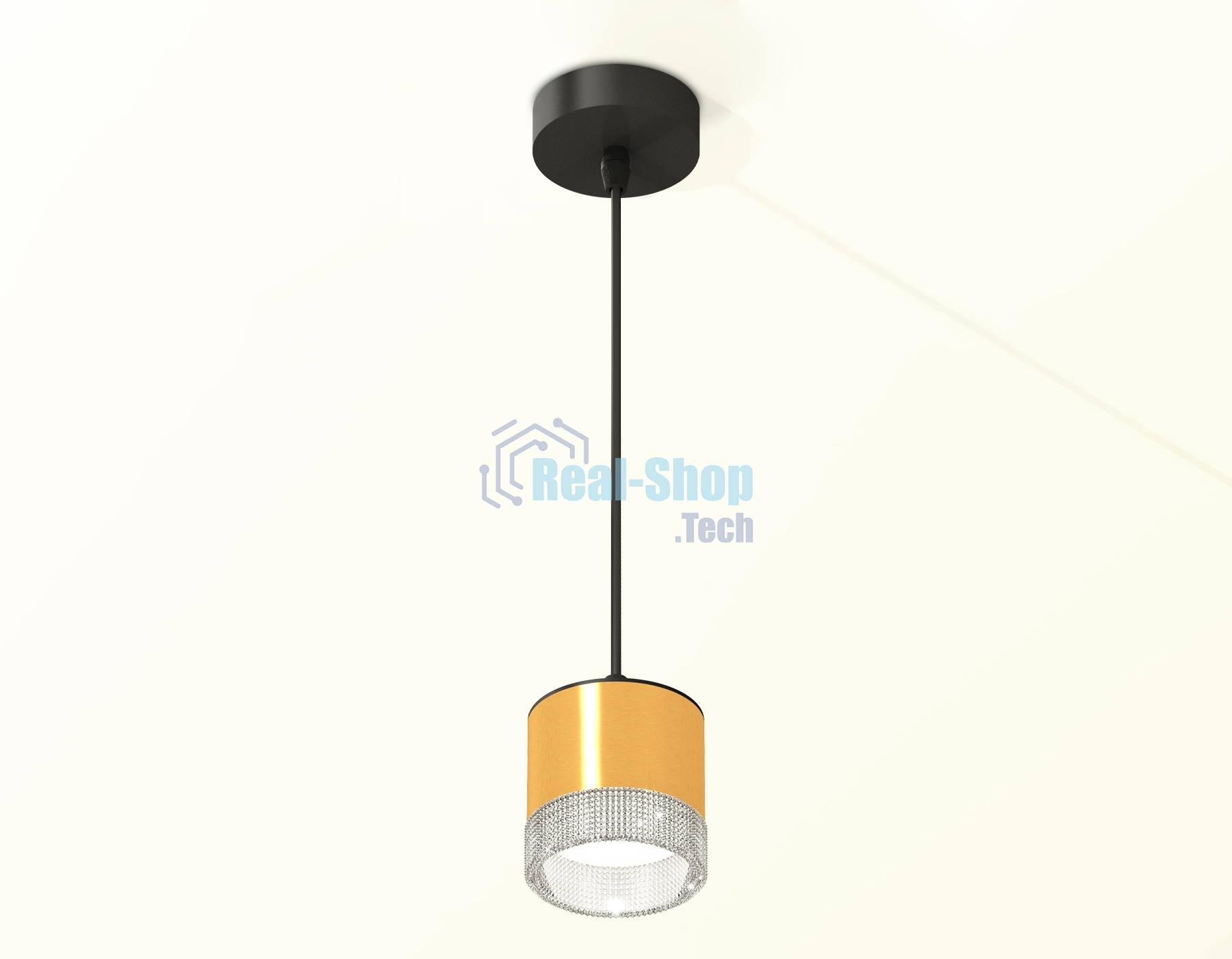 Светильник Ambrella Light XP8121030 PYG/CL/SBK золото желтое полированное/прозрачный/черный песок GX53 (A2333, C8121, N8480)