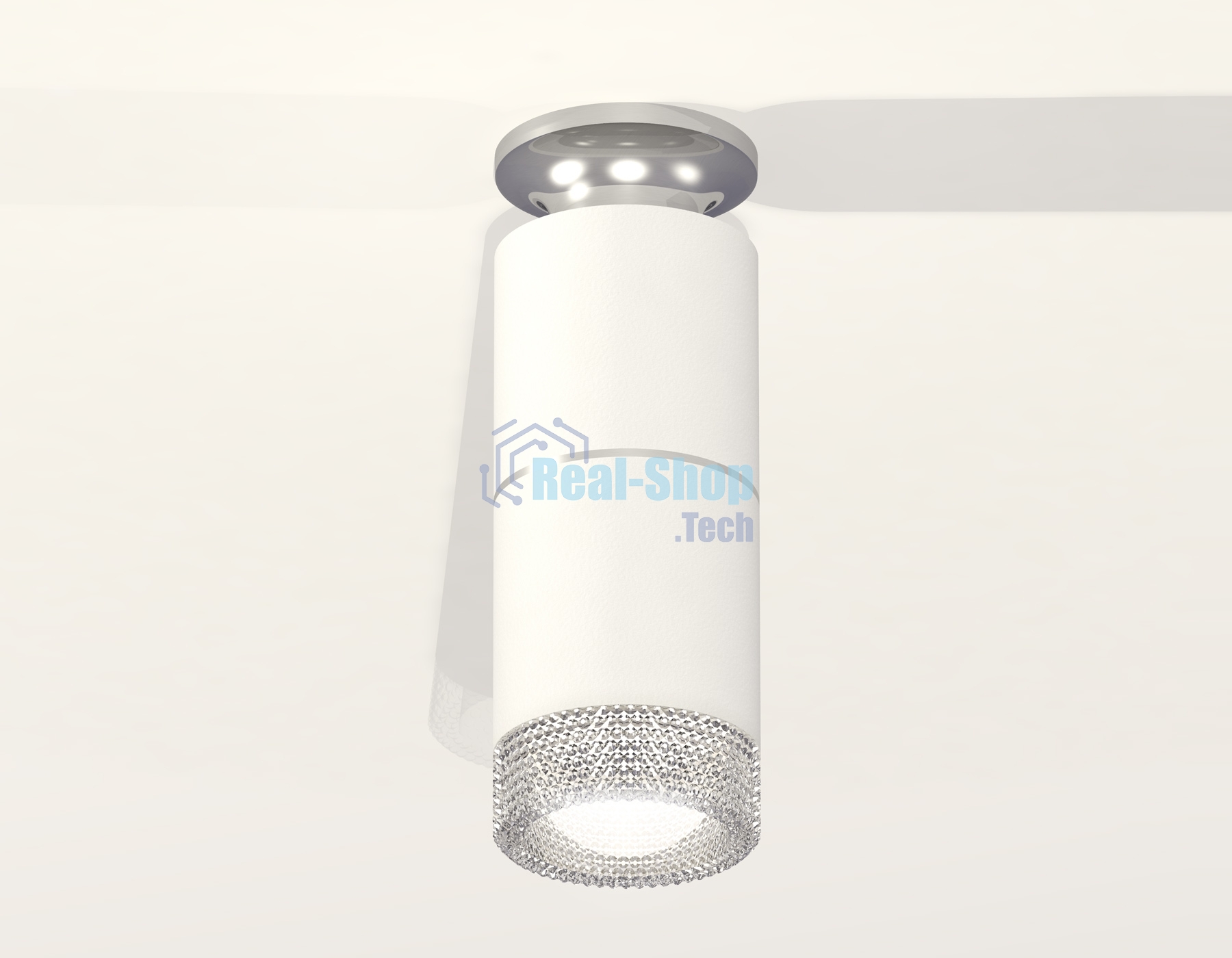 Светильник Ambrella Light XS6301242 SWH/PSL/CL белый песок/серебро полированное/прозрачный MR16 GU5.3