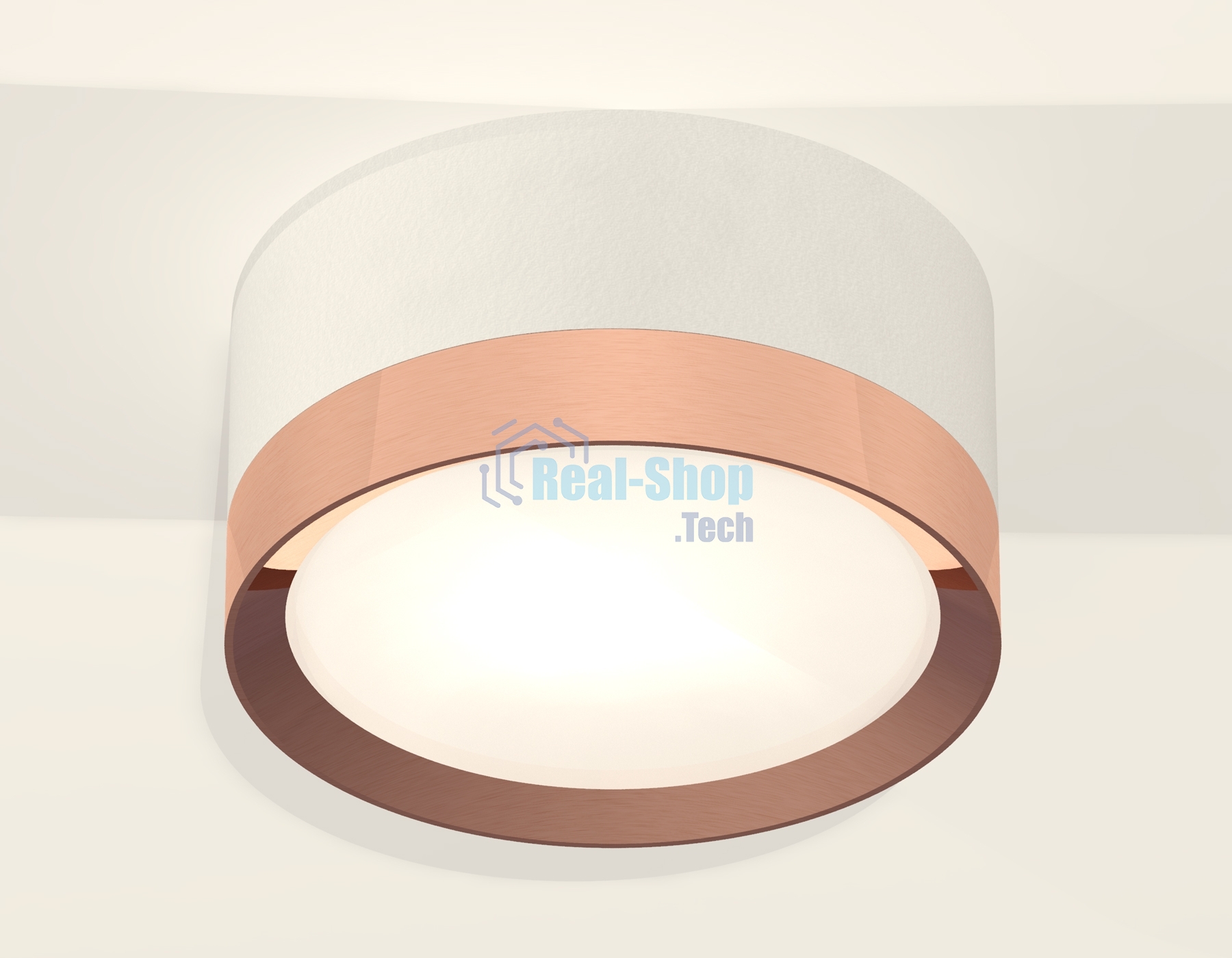 Светильник Ambrella Light XS8101006 SWH/PPG белый песок/золото розовое полированное GX53 (C8101, N8126)