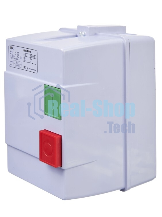 Контактор КМИ-22560 25А 220В/АС3 IP54 IEK KKM26-025-220-00