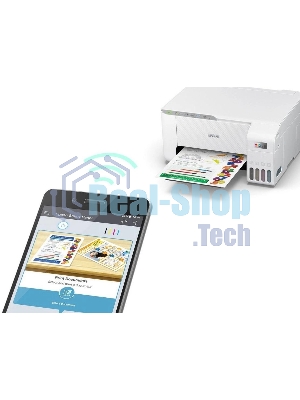 МФУ струйное Epson L3256 (C11CJ67407/C11CJ67414/C11CJ67421/C11CJ67519/C11CJ67504/C11CJ67524/C11CJ67516), A4 цветное, печ. до 10 стр/мин. (ч/б) до 5 стр/мин. (цвет), 1440 x 5760 dpi (печать) 1200x2400dpi (скан.), USB, Wi-Fi