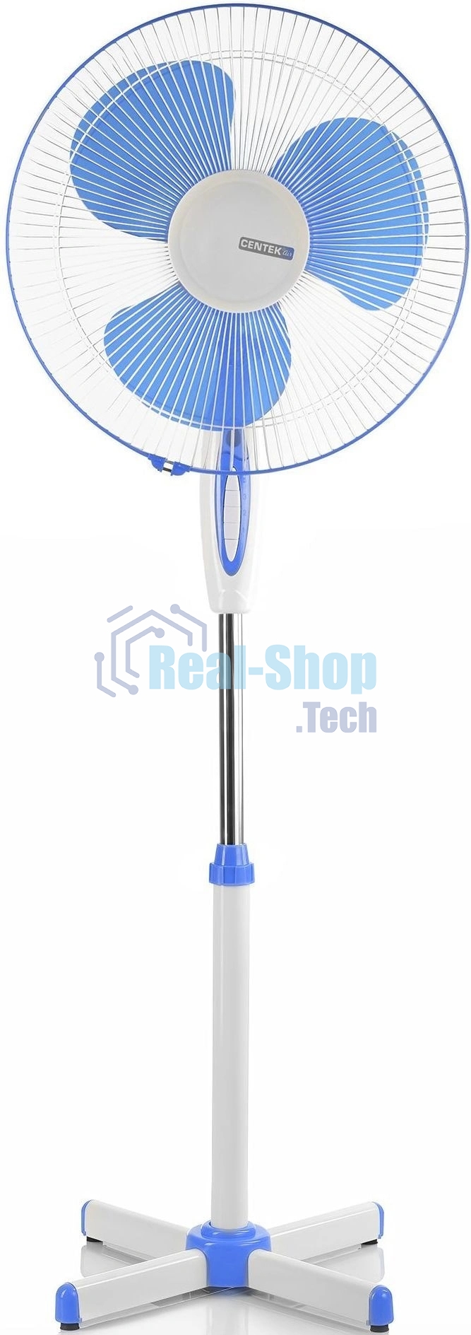 Вентилятор Centek CT-5015 Blue синий, напольный, 50 Вт, 3 скорости, 40 см