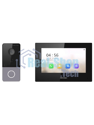 Комплект домофона Hikvision DS-KIS605-P(C) серебристый