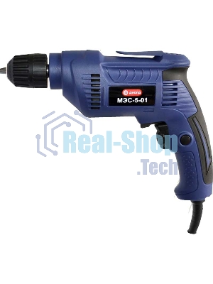 Дрель ДИОЛД МЭС-5-01 с СЗП 550Вт 0-2500об/мин патрон10мм сталь-10мм дерево-20мм 1.3кг