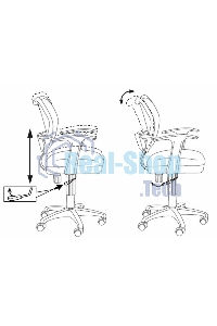 Кресло компьютерное Бюрократ CH-W797/PK/TW-13A TW-13A розовый, спинка сетка, сиденье розовый, колеса белый/розовый, пластик белый