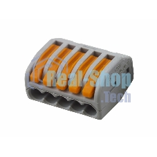 Универсальная клемма, 5-проводная, серая (0,08-2,5/4 мм²) (40 шт./уп.) WAGO 222-415