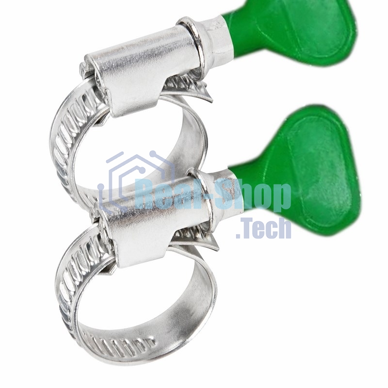 Хомут червячный Rexant 16-27-0,7 мм, с ключом W (упак. 50 шт)