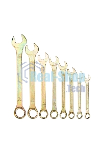 Набор ключей комбинированных Rexant (8-11, 13, 14, 17, 19 мм), 8 шт., желтый цинк