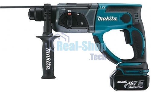 Перфоратор Makita DHR202RFE Перфоратор ак,SDS+, 18В,2х 3 Ач Li-ion,3реж,1.9Дж,0-4000у\м,3.5кг,чем,подсветка,совмест с 4 Ач Li-ion