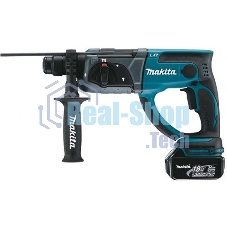 Перфоратор Makita DHR202RFE Перфоратор ак,SDS+, 18В,2х 3 Ач Li-ion,3реж,1.9Дж,0-4000у\м,3.5кг,чем,подсветка,совмест с 4 Ач Li-ion