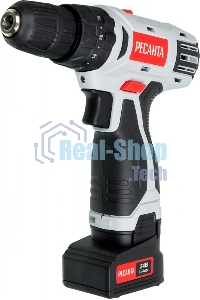 Дрель-шуруповерт аккумуляторная Ресанта ДА-24-2ЛК-У 75/14/8, Аккумуляторная, 24В, 2 АКБ, Ударная, Кейс