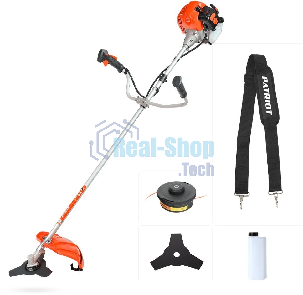 Триммер бензиновый Patriot PT 553 (1+1) 1840Вт 3л.с. реж.эл.:леска/нож