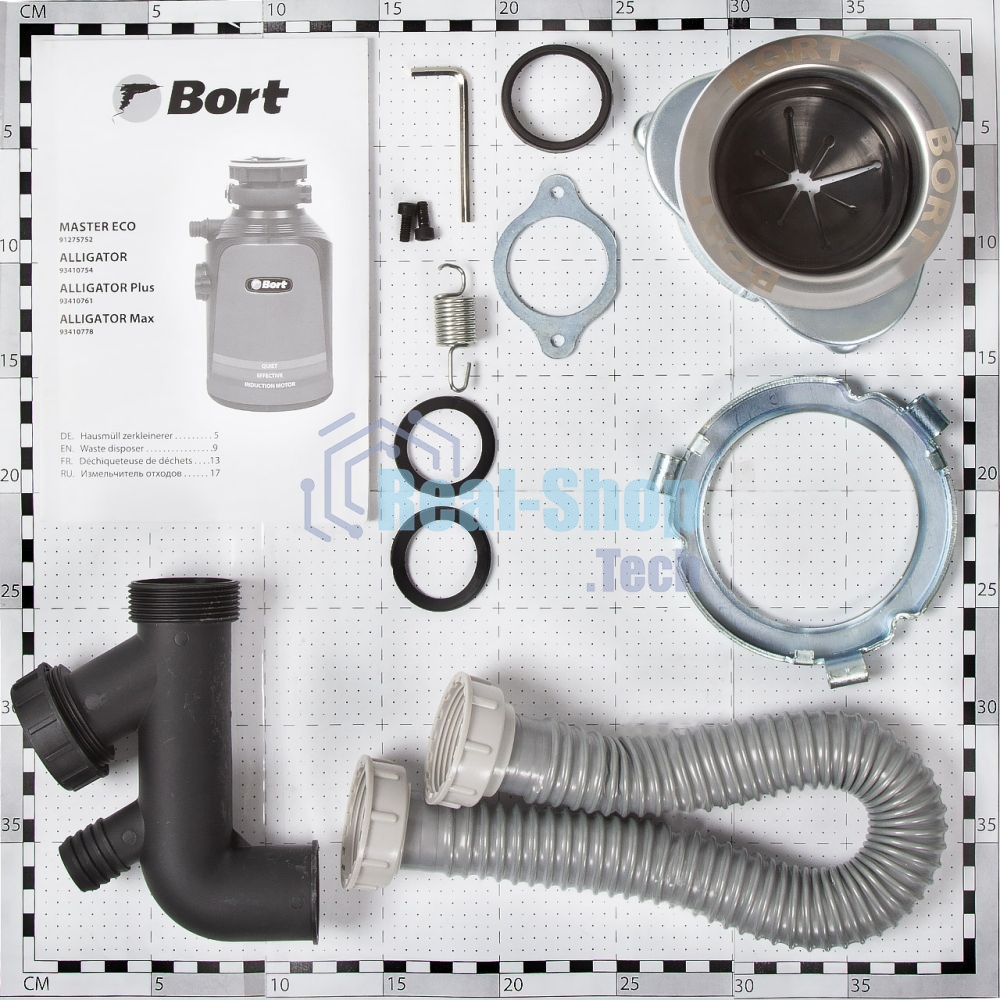 Измельчитель пищевых отходов Bort Alligator Max, 560 Вт., объем 1 600 мл., ПДУ