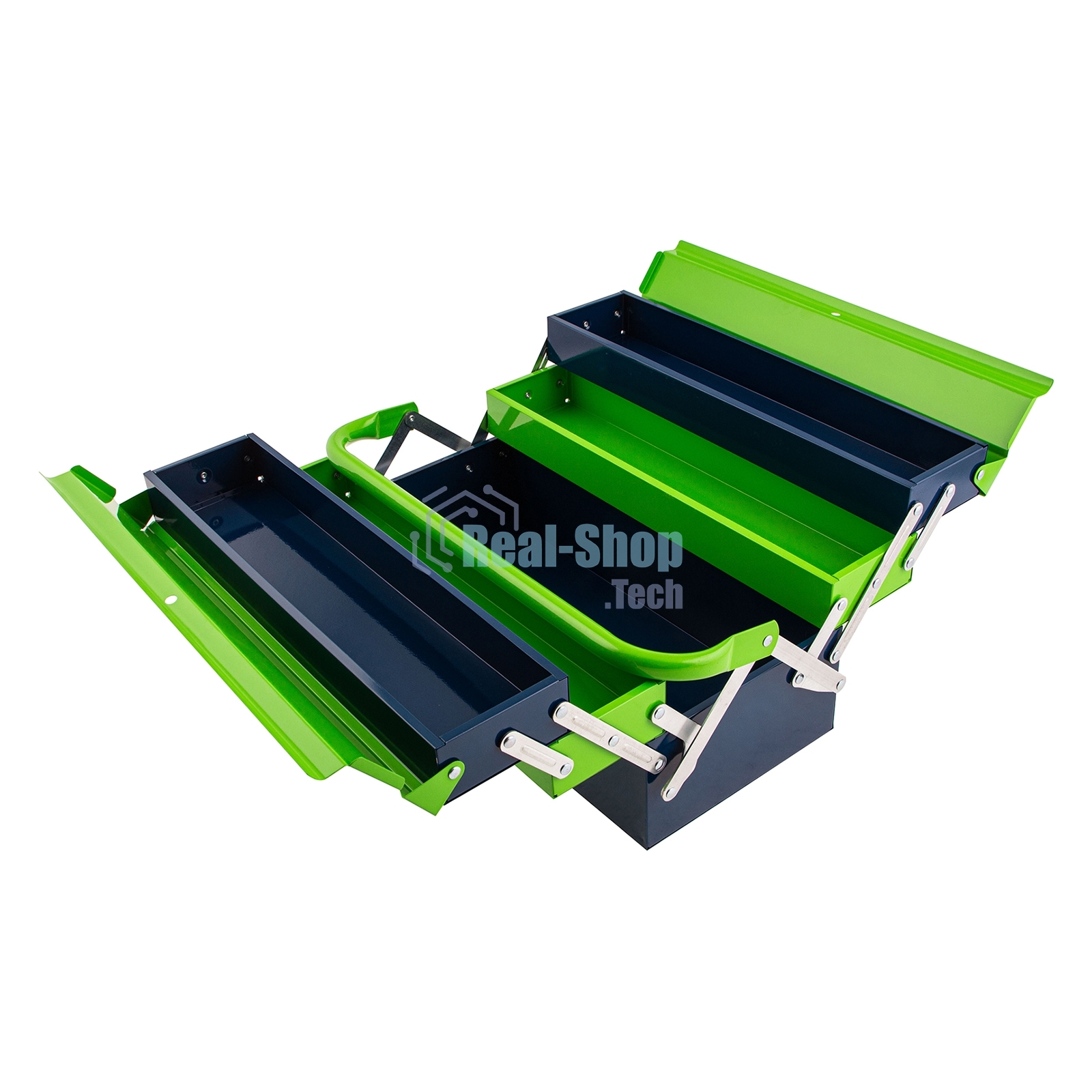 Ящик для инструмента Сибртех 430х200х200 мм, пять секций, металлический