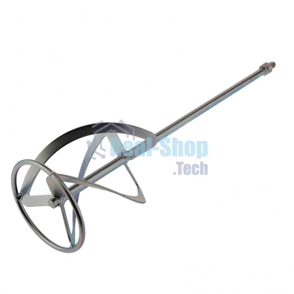 Насадка для миксера Сибртех, для тяжелых растворов,140 х 590 мм, оцинкованная,хвостовик резьба М14