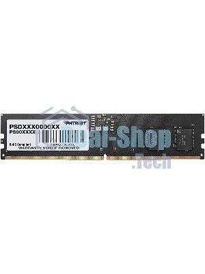 Оперативная память Patriot Signature, DDR5, 8GB (1x8 GB), 5200 MHz, CL42, DIMM