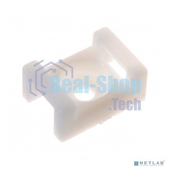 Площадка для крепления стяжки Rexant (ПС-2) 22x16 мм, белая, упаковка 100 шт.