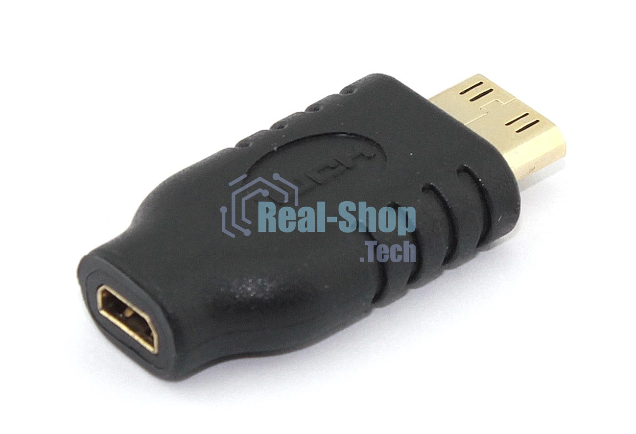 Переходник с mini HDMI папа на mocro HDMI мама