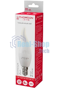 Лампа светодиодная Hiper THOMSON LED TAIL CANDLE 8W 640Lm E14 3000K TH-B2027